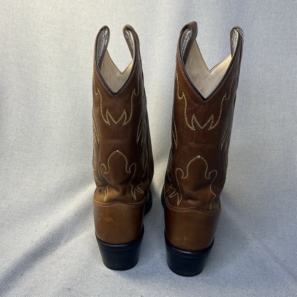 Old West Women's Western Cowboy Boot, CCY8129G, Brown, Size 6.5 - Picture 3 of 8